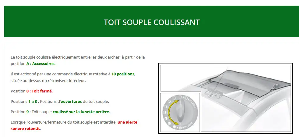 Astuces utilisation toit ouvrant