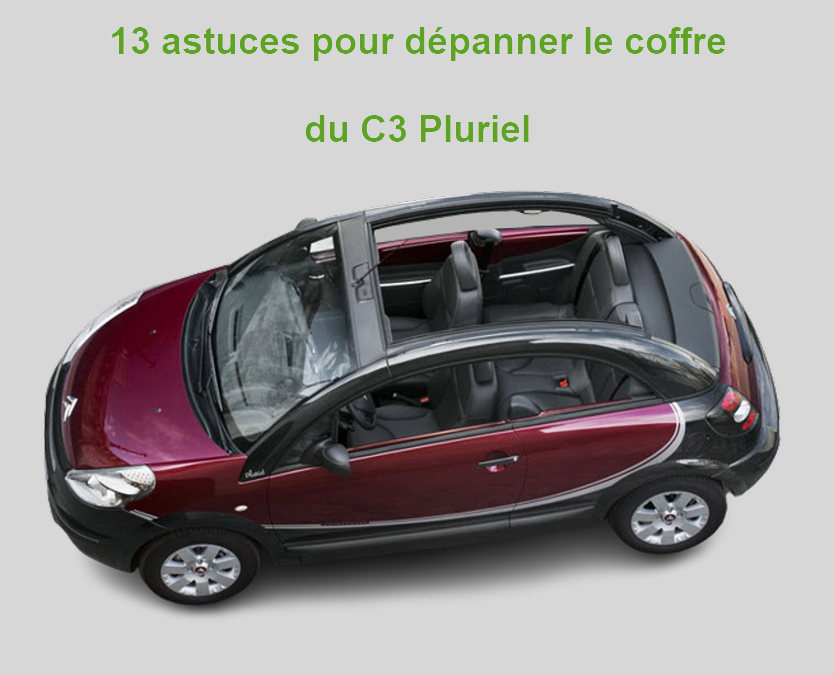 13 actions comment dépanner le coffre du C3 Pluriel