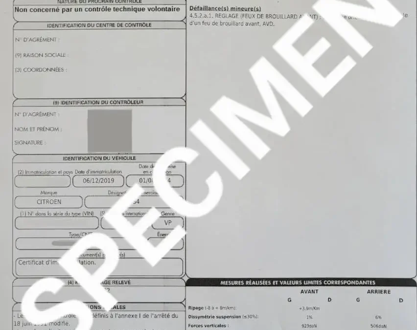 Les délais et les dates d&rsquo;un contrôle technique