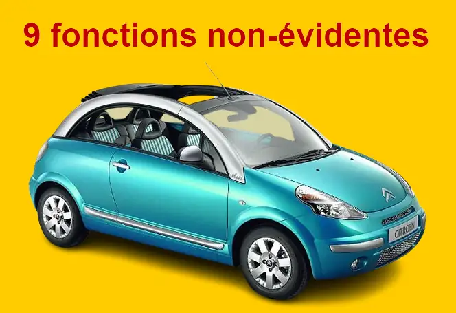 9 fonctions non-évidentes de la C3 pluriel