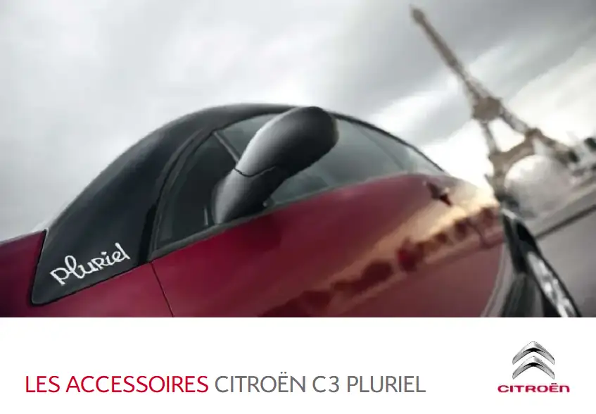 Le catalogue des accessoires C3 Pluriel