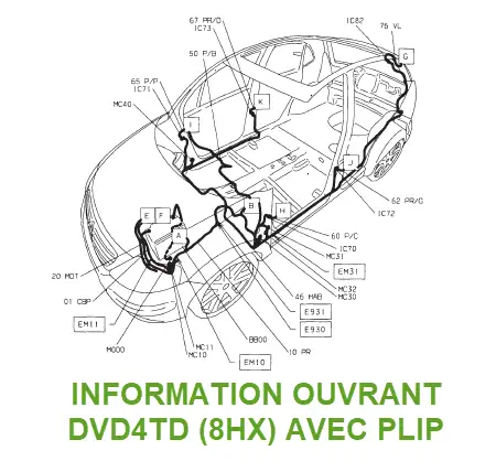 Information électrique ouvrant DV4TD (8HX) avec PLIP
