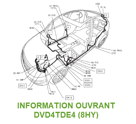 Information électrique ouvrant DVD4TDE4 (8HY)