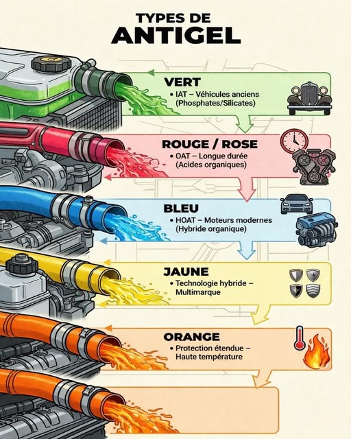 Comprendre les différents types d’antigel