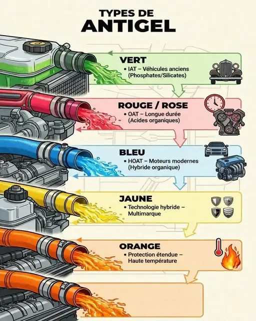 Comprendre les différents types d’antigel
